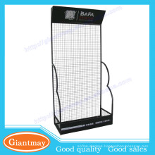 wire mesh supermarket hanging floor shoe display rack for shoes